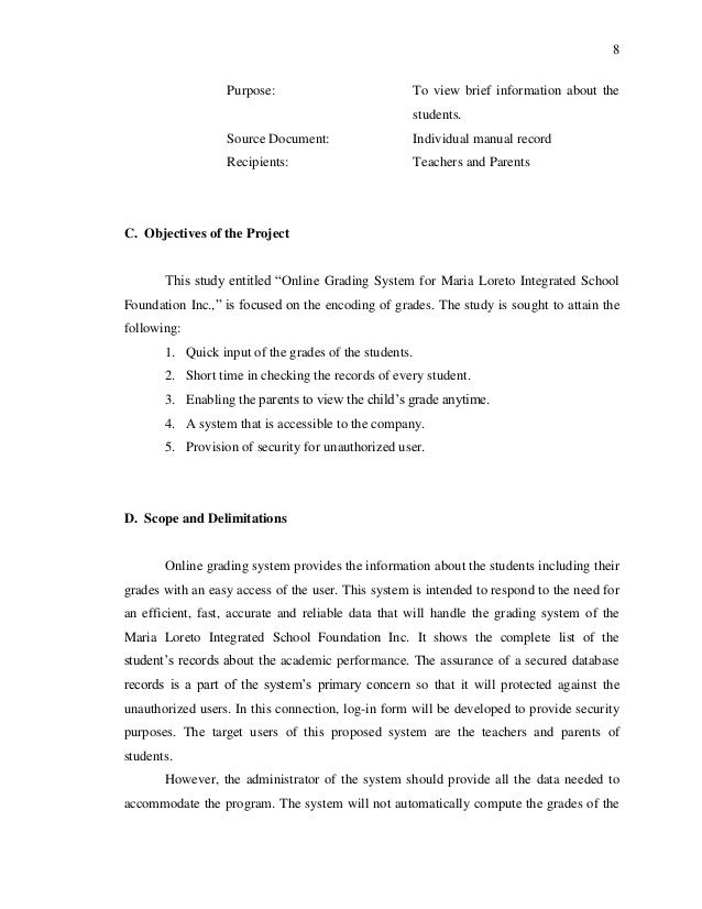 theory about online grading system manual grading system problems